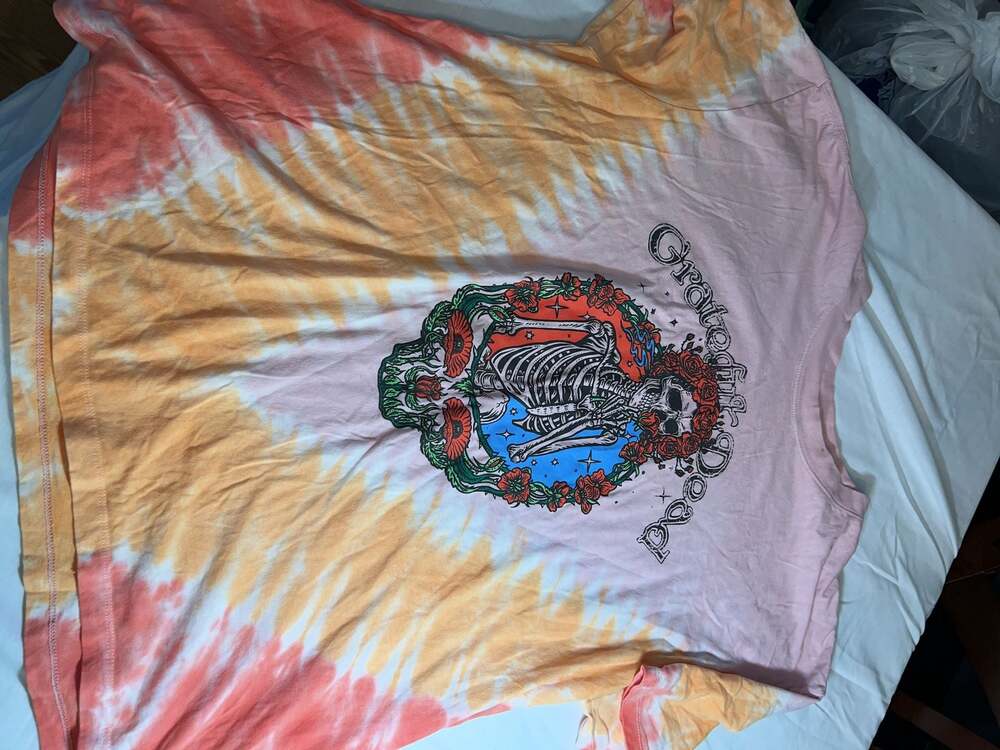 Grateful Dead Skeleton Tie-Dye Graphic T-Shirt Size 2X